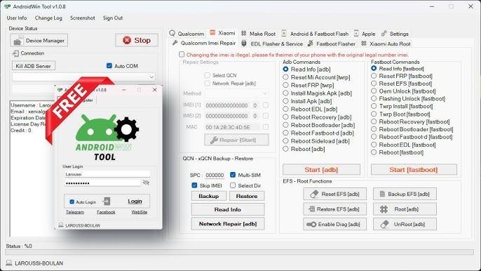 AndroidWinTool  Rent [40 hours] Without Auto Login
